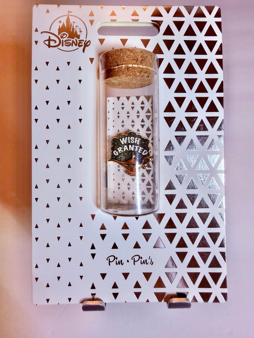 Disney Wish Granted Pin in Corked Glass Bottle